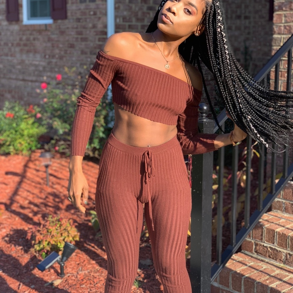 Ribbed two piece set